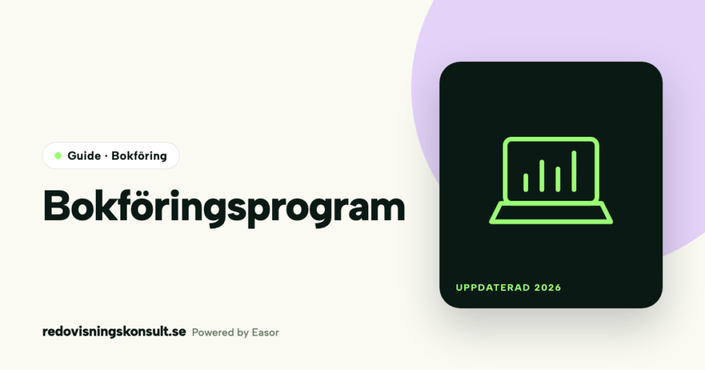 Bokföringsprogram – guide från Redovisningskonsult.se