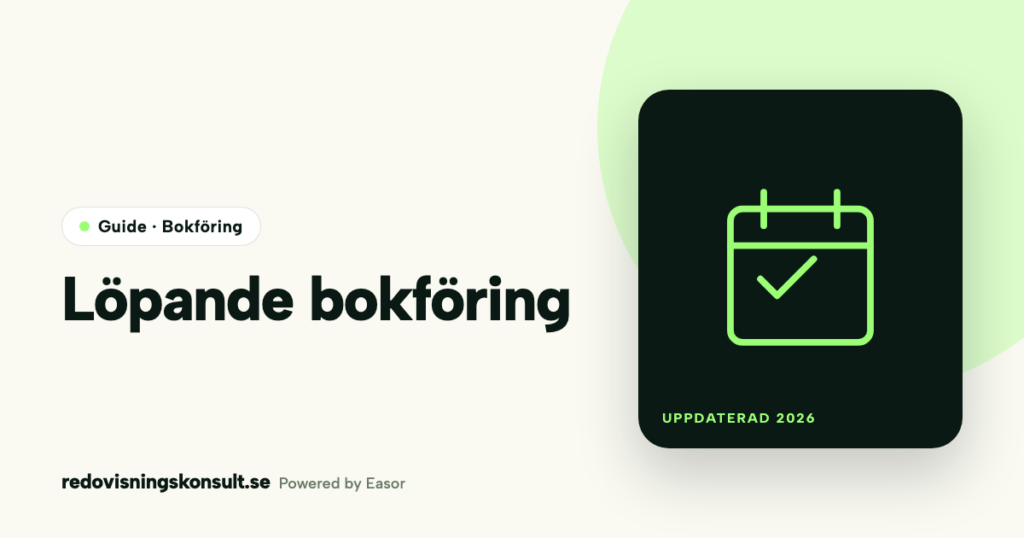 Löpande bokföring – guide från Redovisningskonsult.se